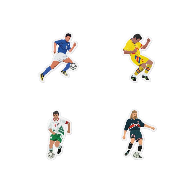 94s Stickers (Lalas, Baggio, Hagi, Stoichkov) - Image 2